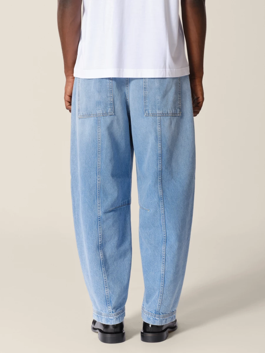 Light Blue 'Rhannon' Wide Leg Jeans