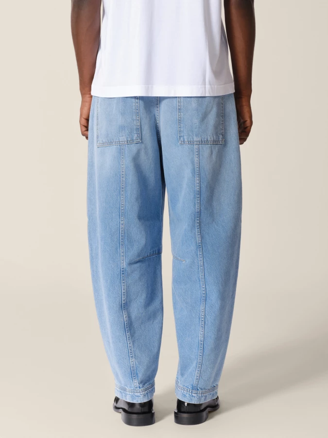 Light Blue 'Rhannon' Wide Leg Jeans