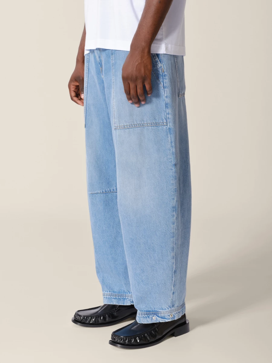 Light Blue 'Rhannon' Wide Leg Jeans