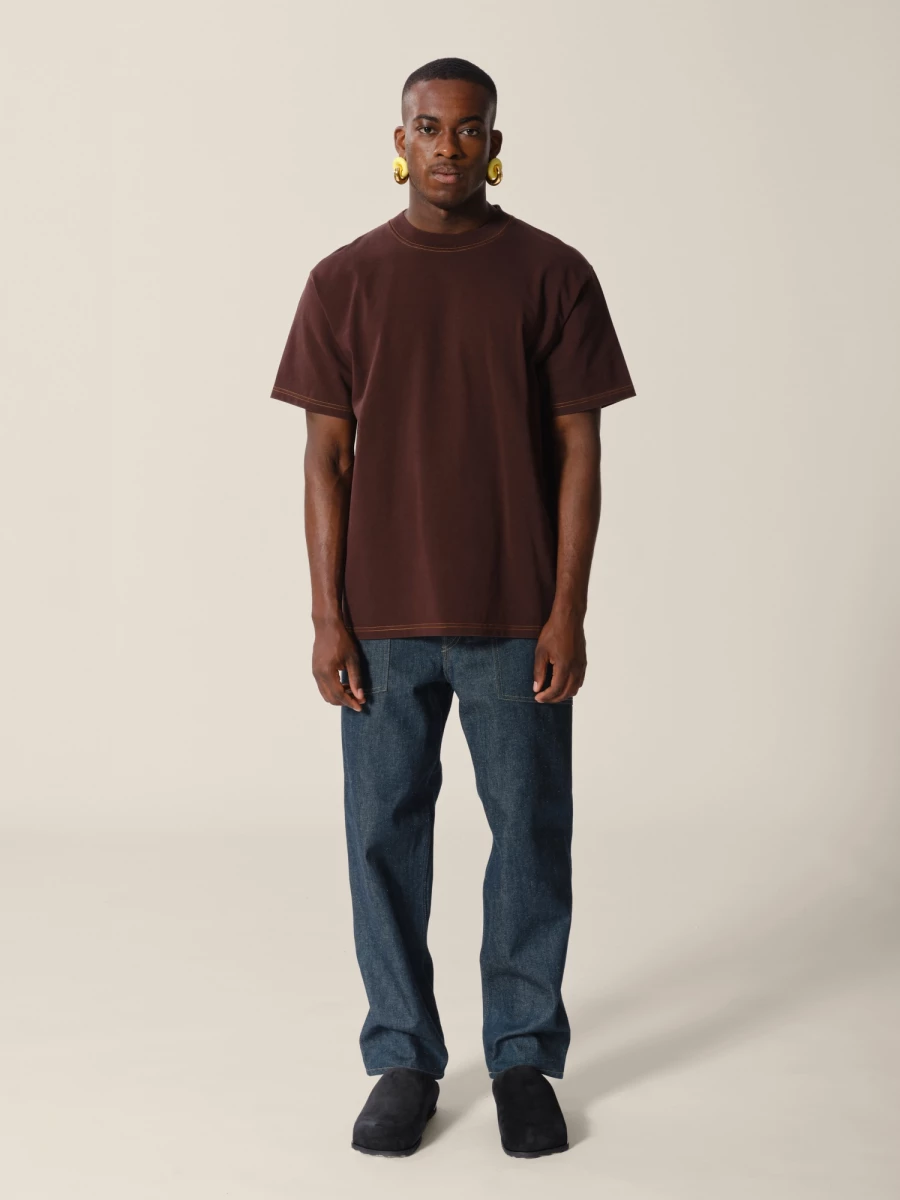 Dark Blue 'Fatigue-X' Straight Jeans