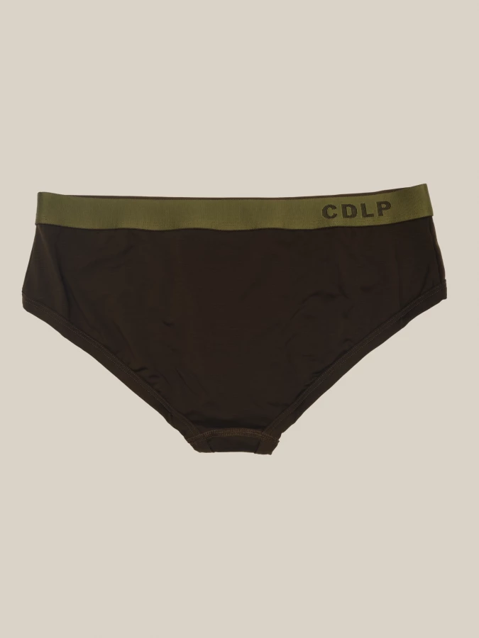 Olive 'Y-Brief' Low Waist Slip