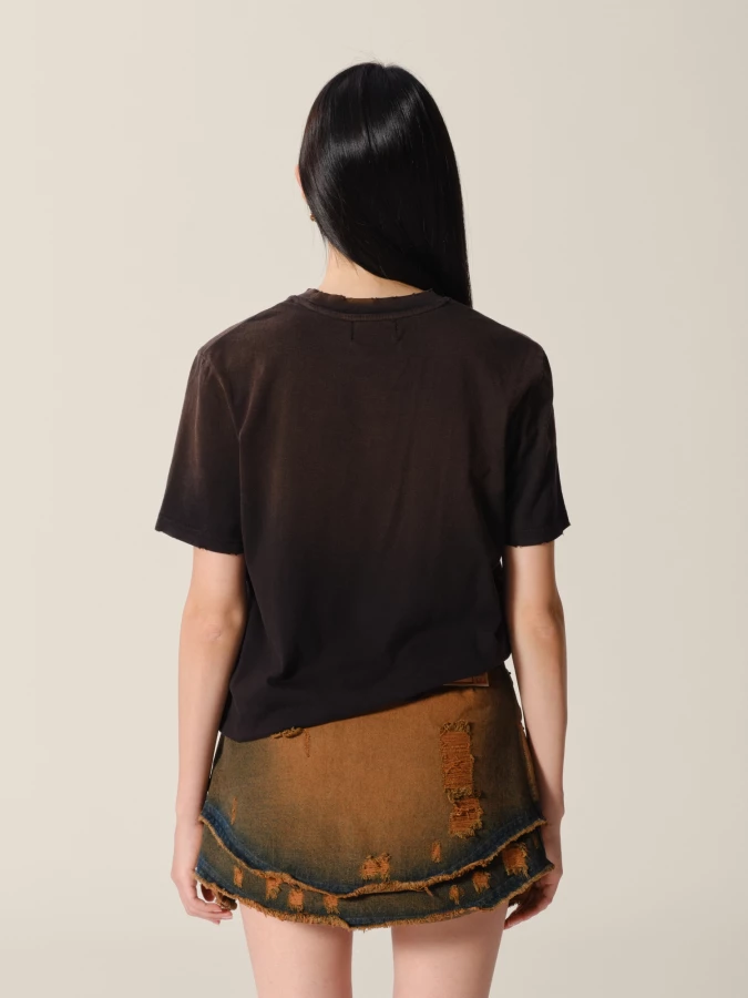 T-Shirt Nera 'Dragon' in cotone con stampa