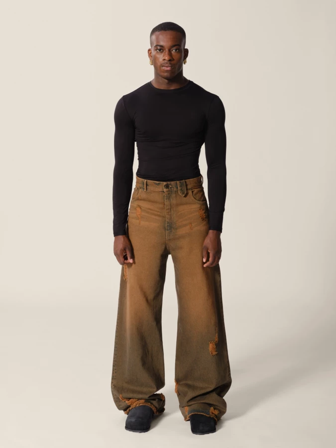 Jeans Ruggine 'Baggy' dal look vintage a gamba larga