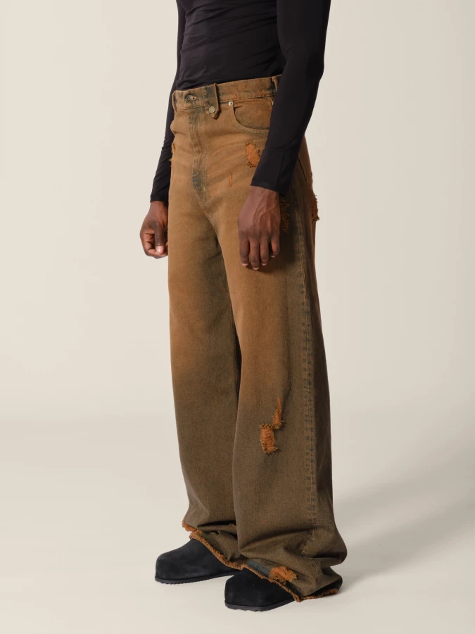 Jeans Ruggine 'Baggy' dal look vintage a gamba larga