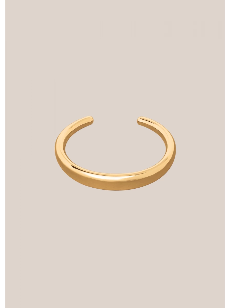 Bracciale rigido 'Amanda' placcato oro 18k