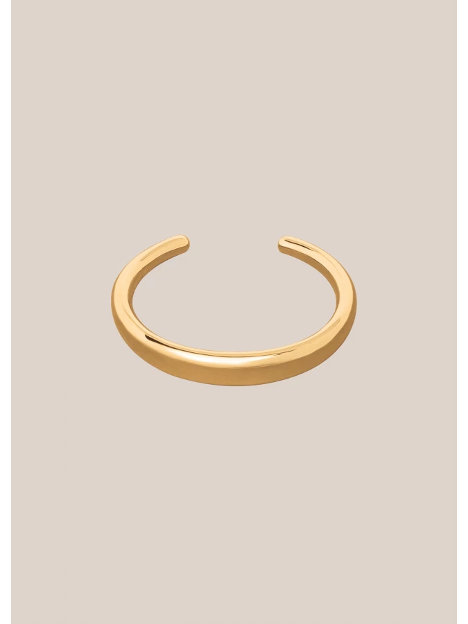 Bracciale rigido 'Amanda' placcato oro 18k