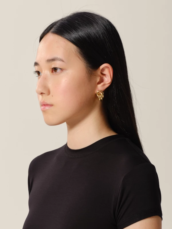 Vera' 18K gold-plated Sterling Silver 925 Earrings 2