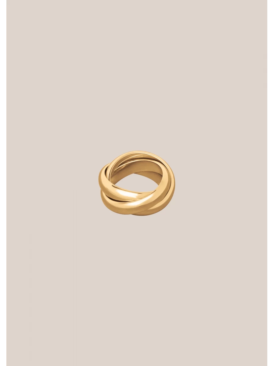 Sofie' 18K gold-plated Sterling Silver 925 3in1 Ring