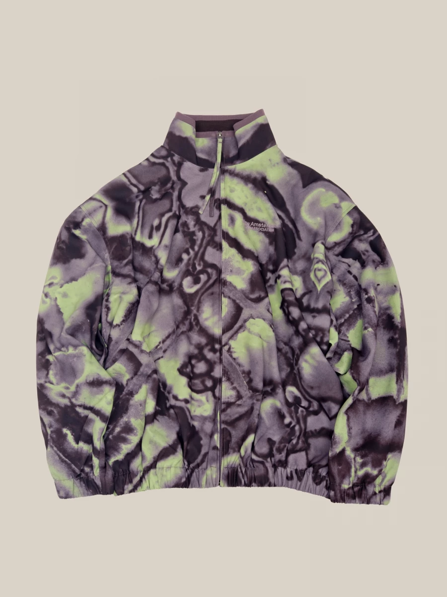 Light Green/Purple Oversized Track Jacket