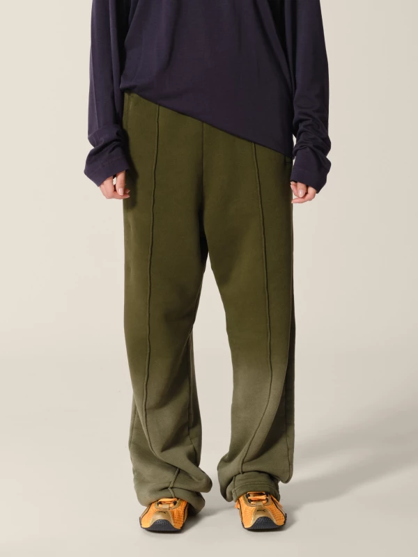 Olive Sun Bleached Relaxed Fit Haavy Cotton Lounge Pants 2