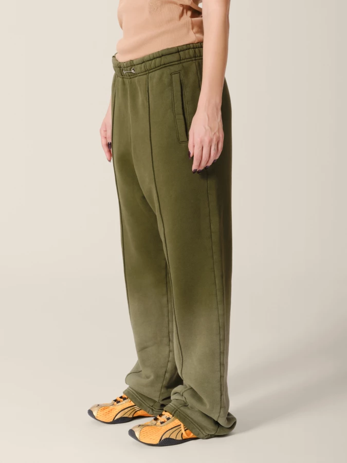Olive Sun Bleached Relaxed Fit Haavy Cotton Lounge Pants