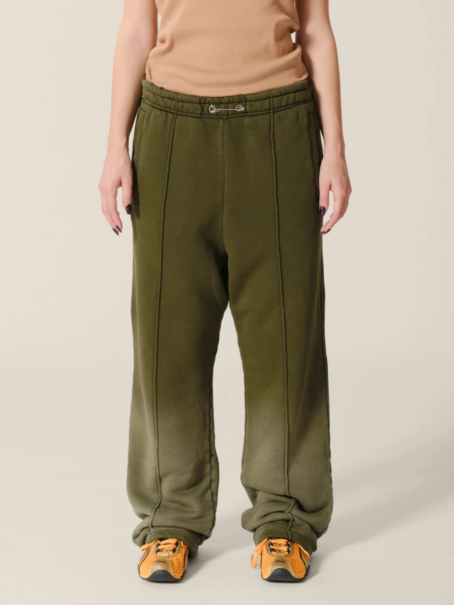 Olive Sun Bleached Relaxed Fit Haavy Cotton Lounge Pants