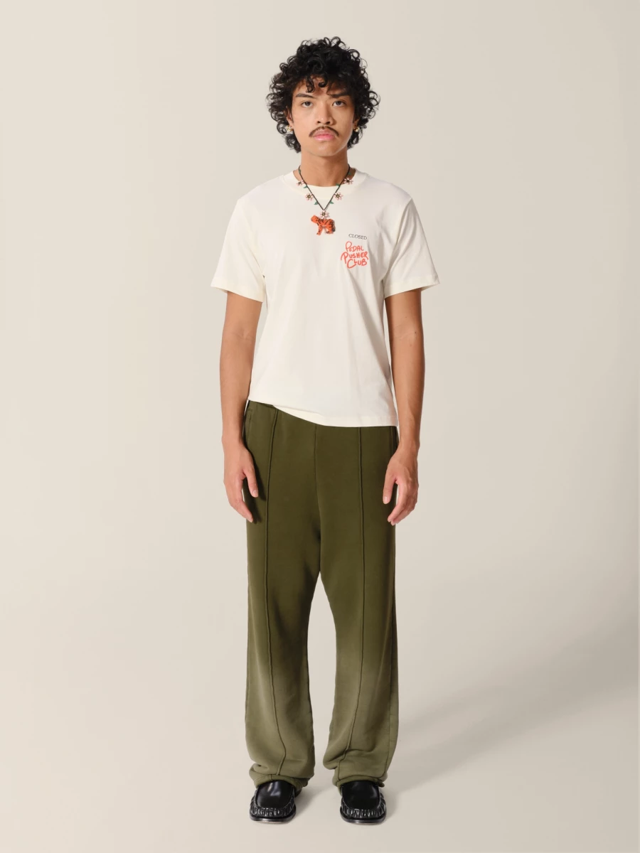 Olive Sun Bleached Relaxed Fit Haavy Cotton Lounge Pants
