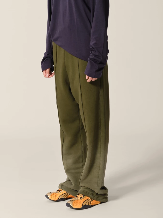 Olive Sun Bleached Relaxed Fit Haavy Cotton Lounge Pants