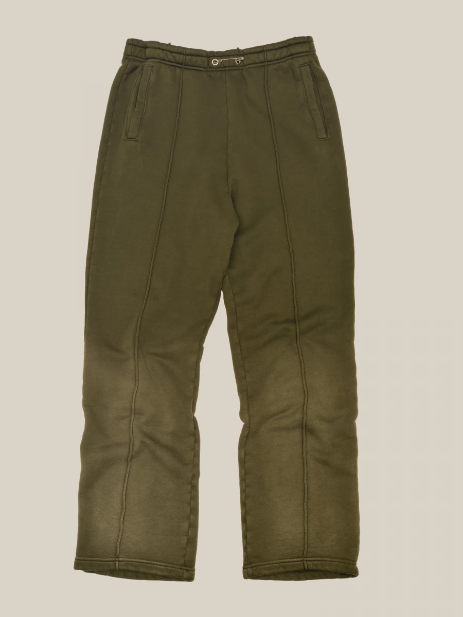 Olive Sun Bleached Relaxed Fit Haavy Cotton Lounge Pants