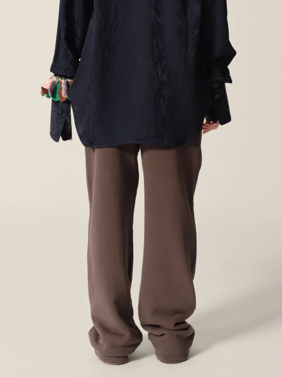 Brown Relaxed Zip Pocket Lounge Pants