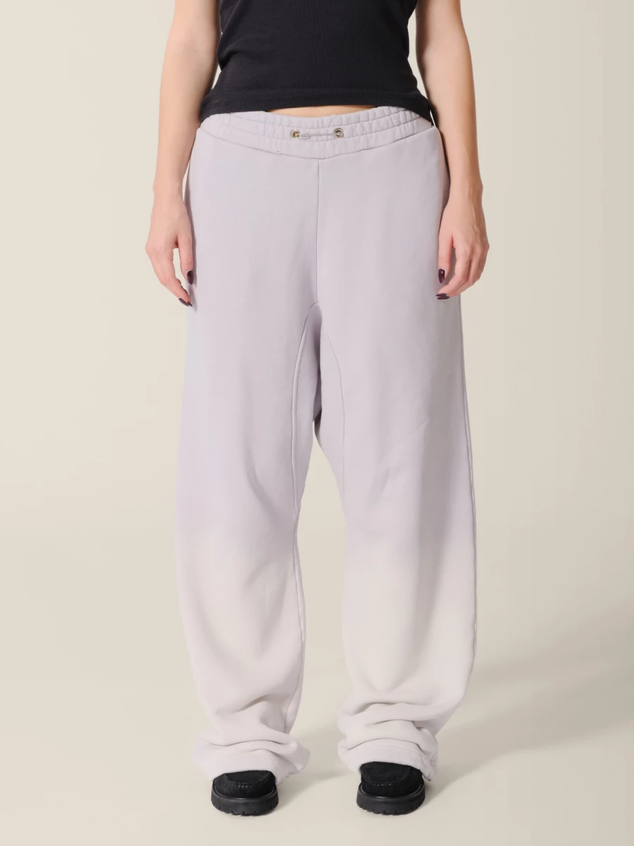 Light Grey Sun Bleached Relaxed Fit Haavy Cotton Lounge Pants