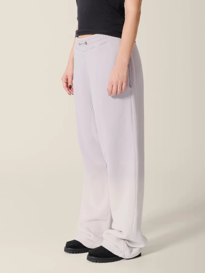 Light Grey Sun Bleached Relaxed Fit Haavy Cotton Lounge Pants