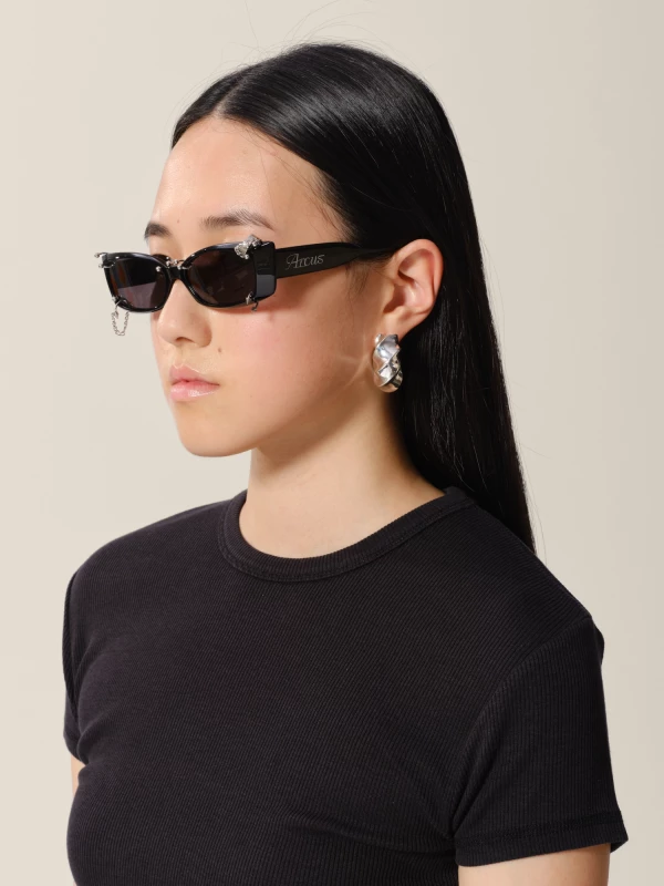 Black 'Canis' Alpha Piercings Sunglasses 2