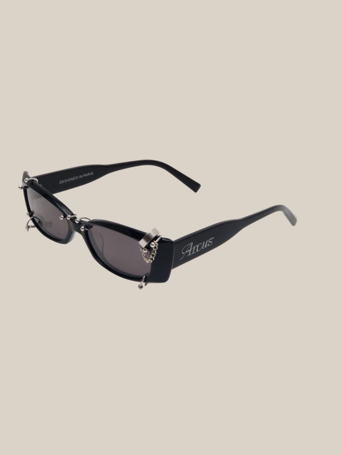 Black 'Canis' Alpha Piercings Sunglasses
