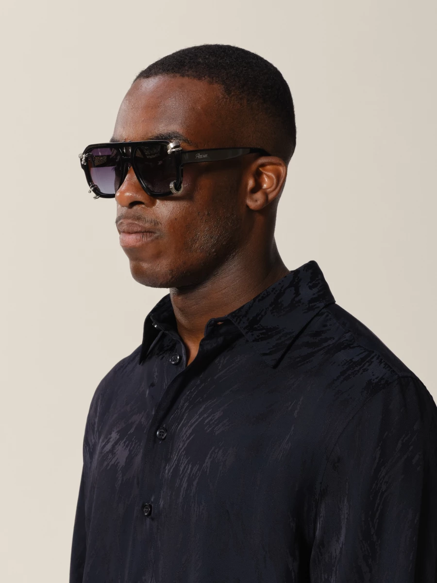 Black 'Eridanus' Alpha Piercings Sunglasses