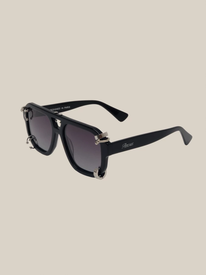 Black 'Eridanus' Alpha Piercings Sunglasses