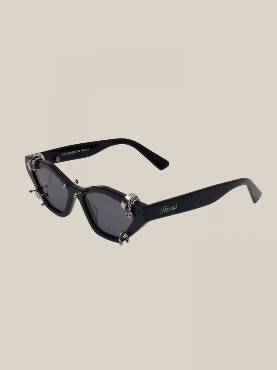 Black 'Auriga' Alpha Piercings Sunglasses