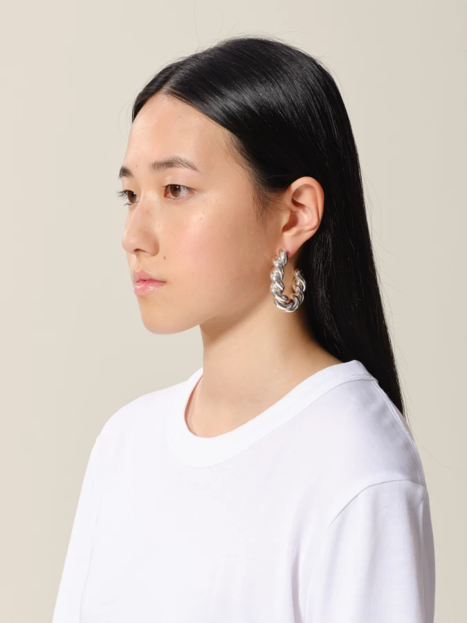 Orecchini Argento 'Twist Hoops' in argento 925
