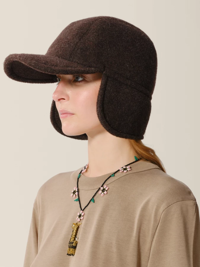 Collana 'Giraffe Flowers' in perline realizzata a mano