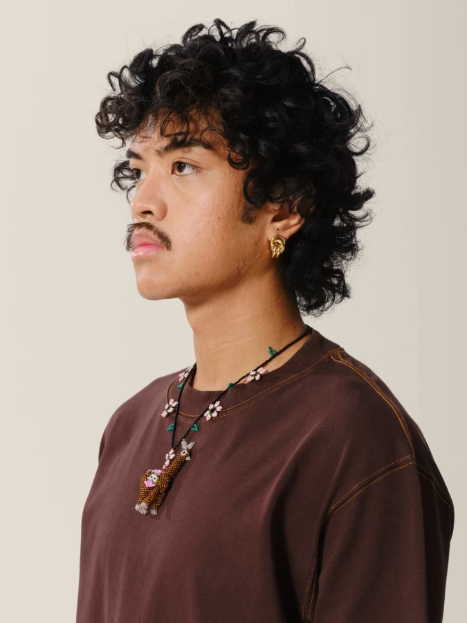 Llama Flowers' Handmade Beads Necklace