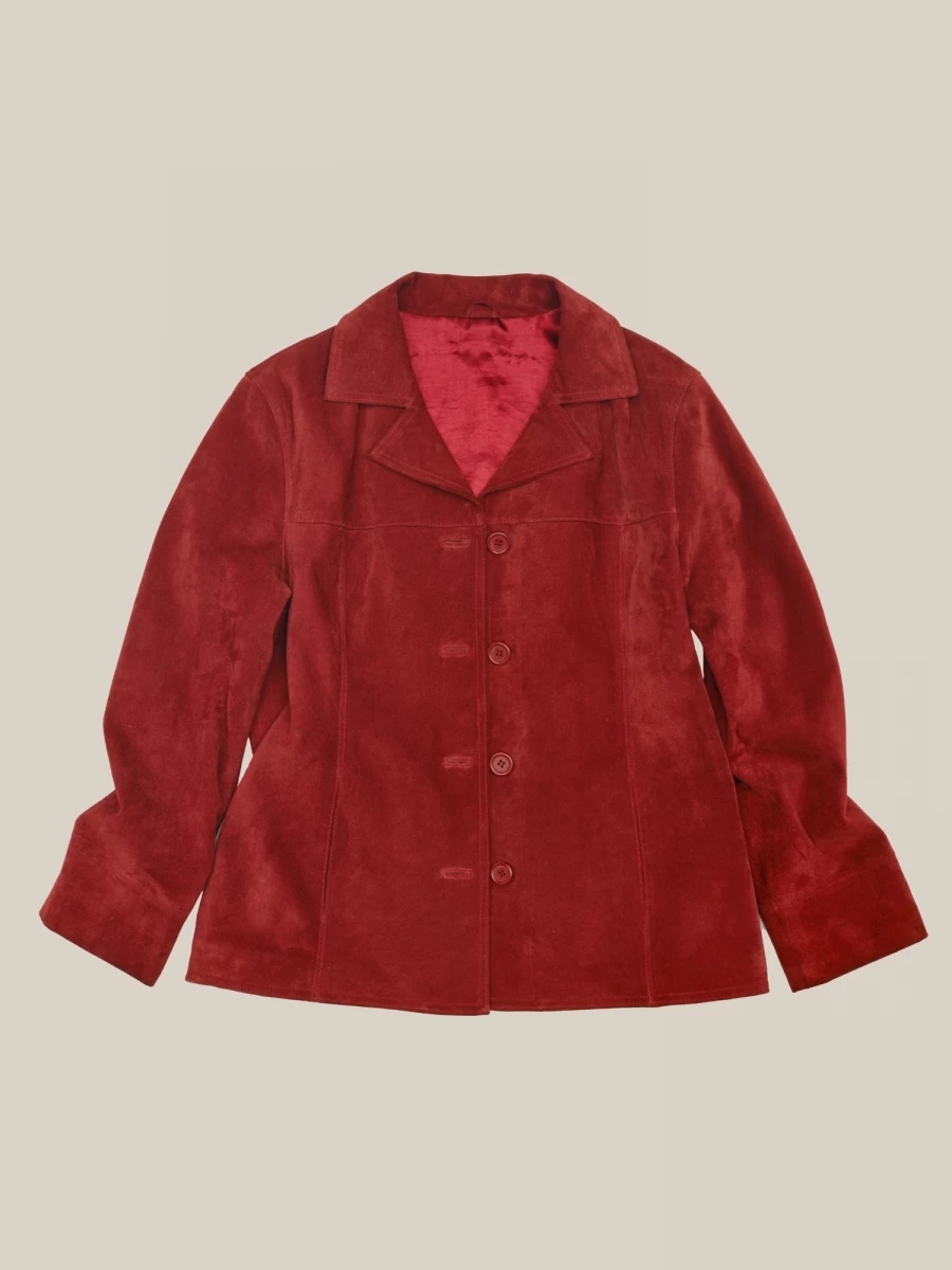 Red Vintage Suede Jacket