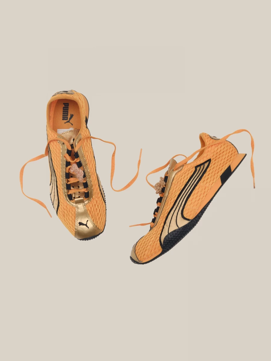 Gold and Orange 'Mostro' 00s Sneakers