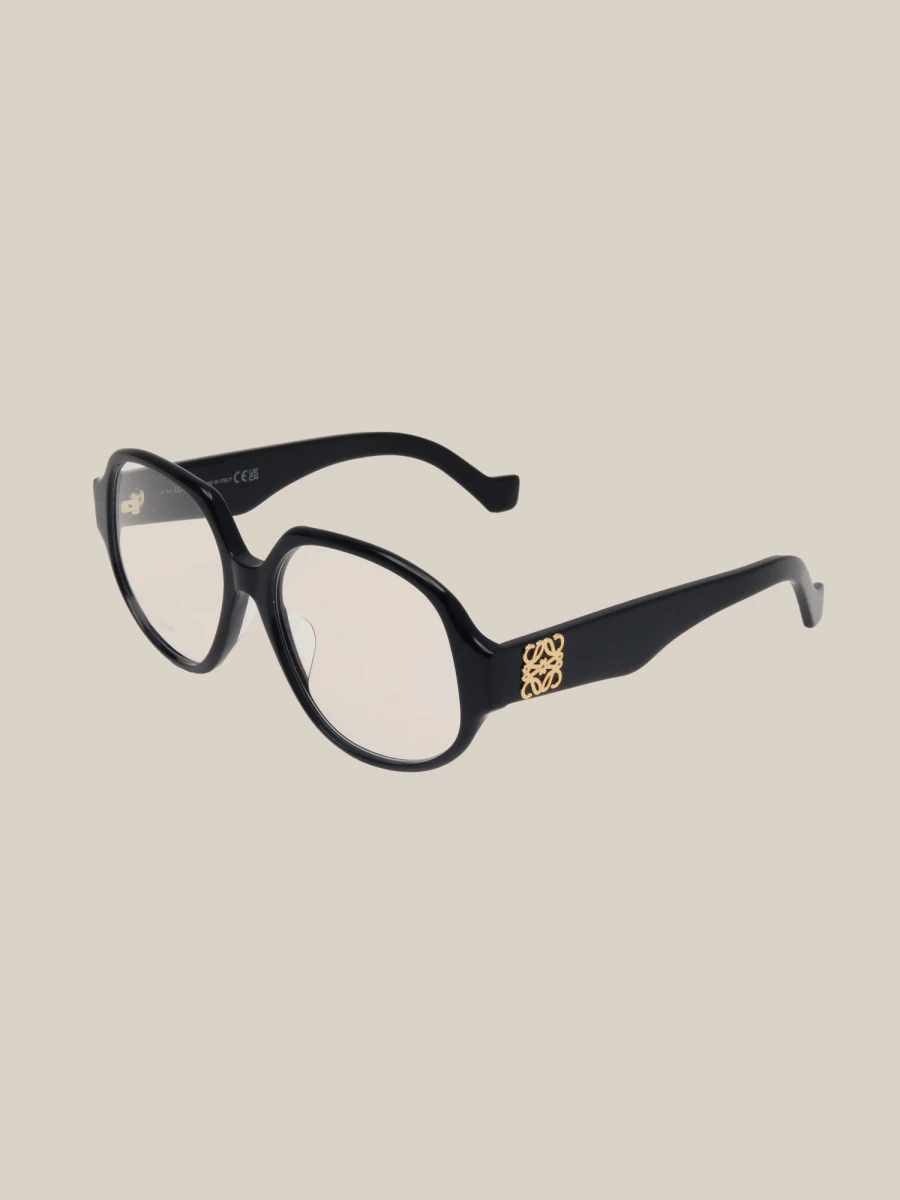 Black Transparent Lent Logo Glasses