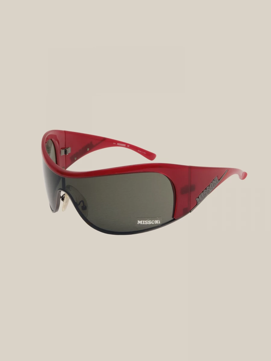 Red Vintage Sunglasses with dark lenses