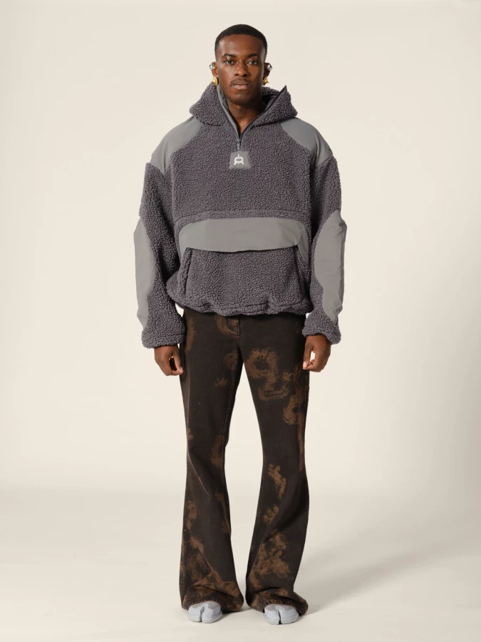 Graphite 'Rockcraft' Polar Fleece Hoodie Jacket