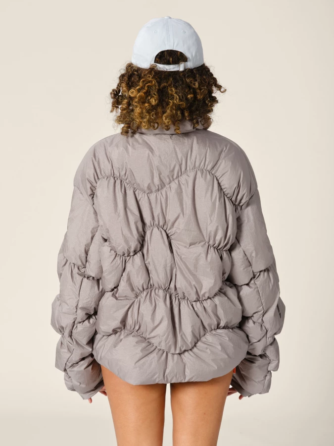 Graphite 'Pileus' quilted shell jacket