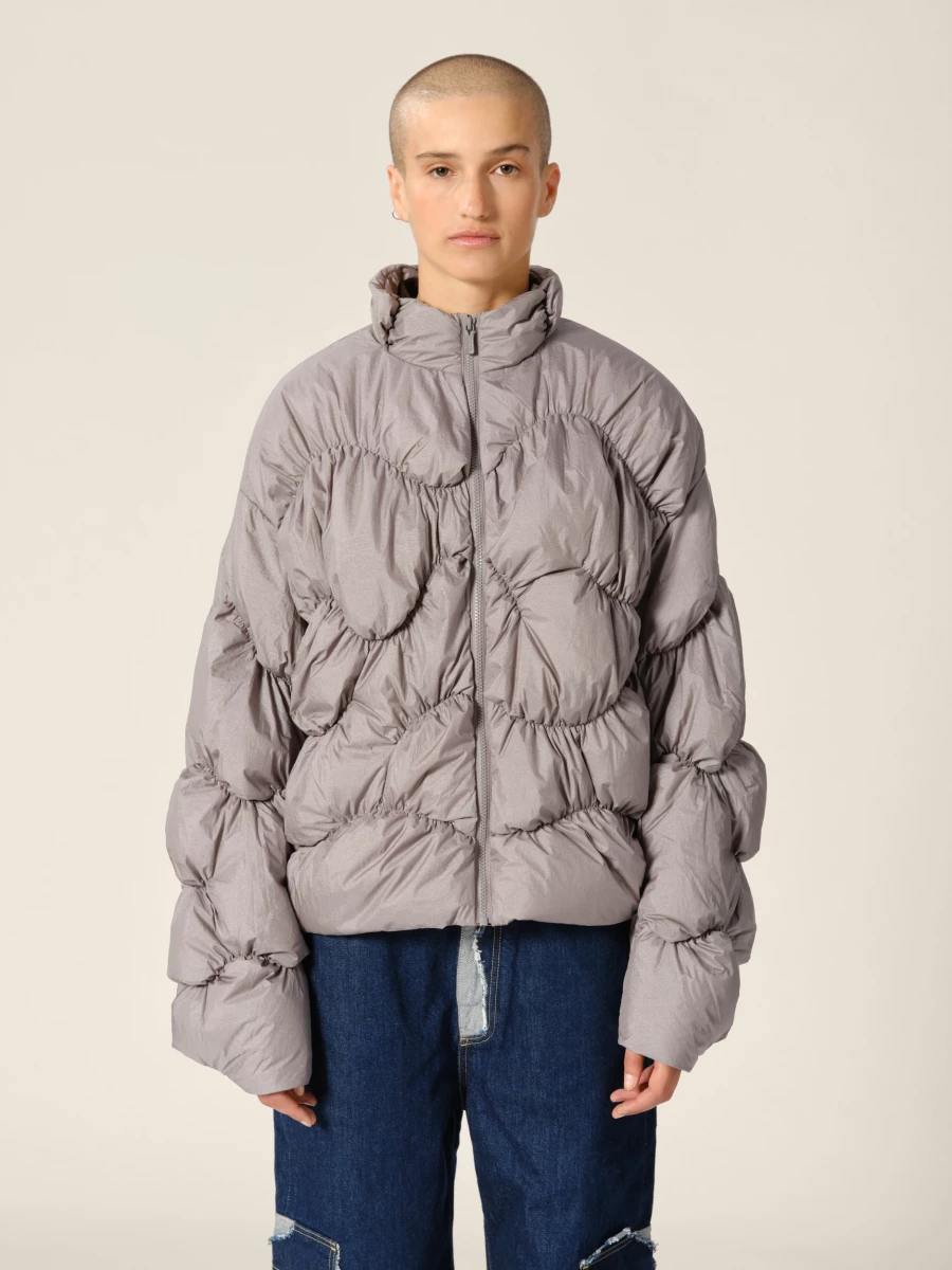 Graphite 'Pileus' quilted shell jacket