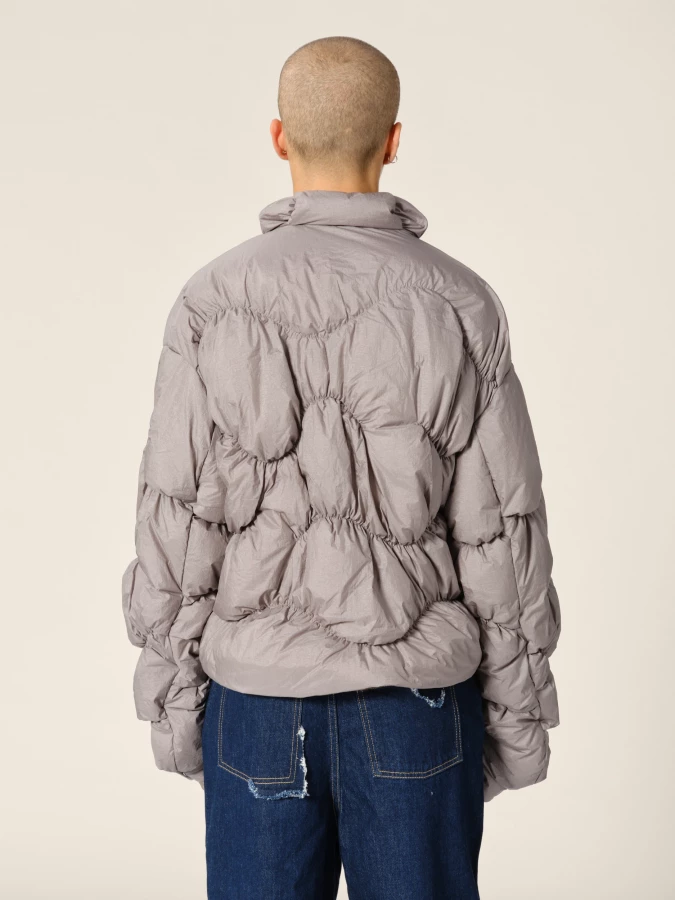 Graphite 'Pileus' quilted shell jacket