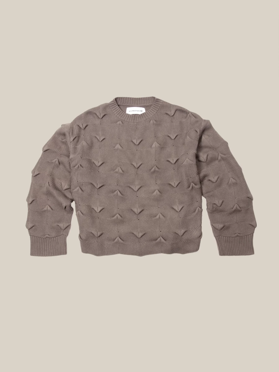 Graphite 'Wyverne' sweater with 3D pattern
