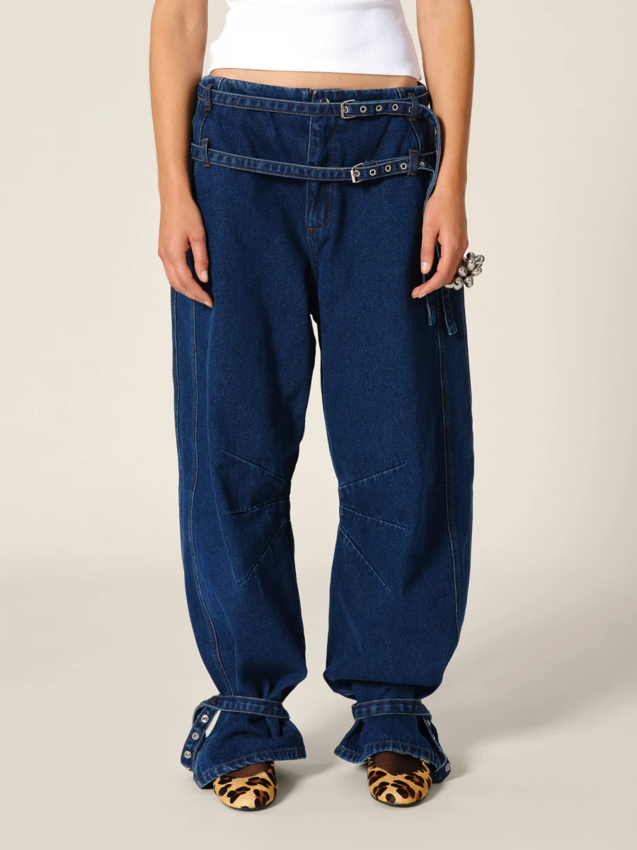 Ballerine animalier 'Thekla' in pelo con lacci