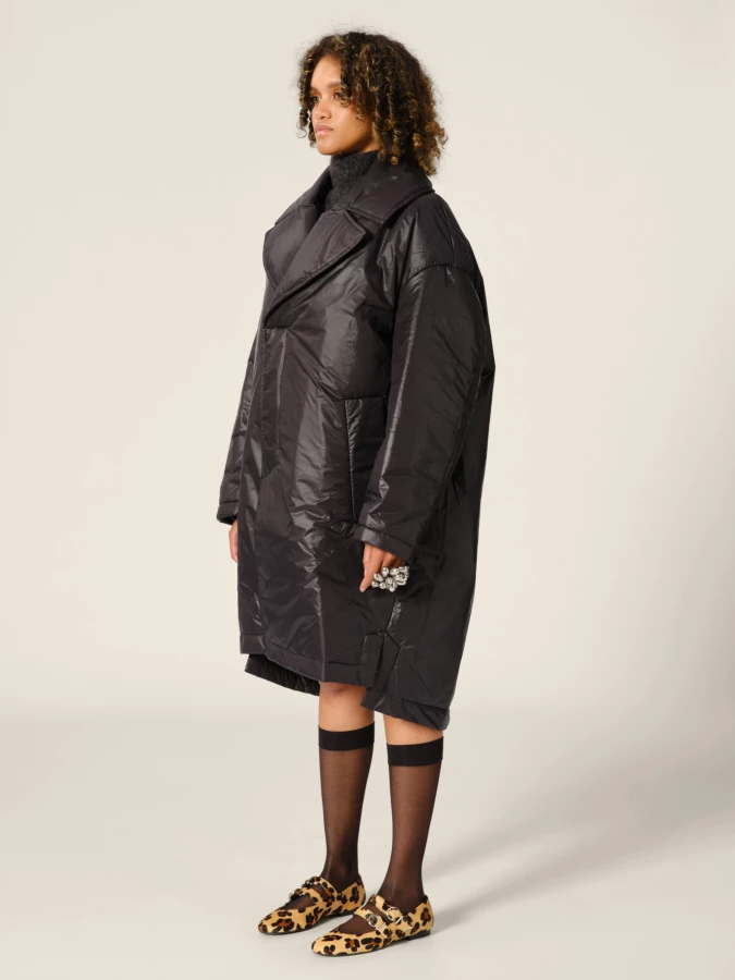 Black 'Ram' padded coat