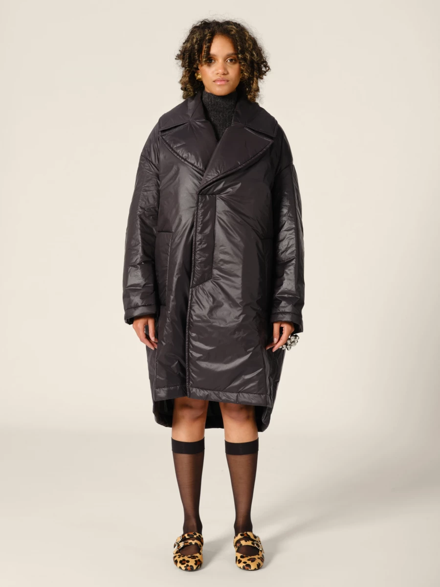 Black 'Ram' padded coat