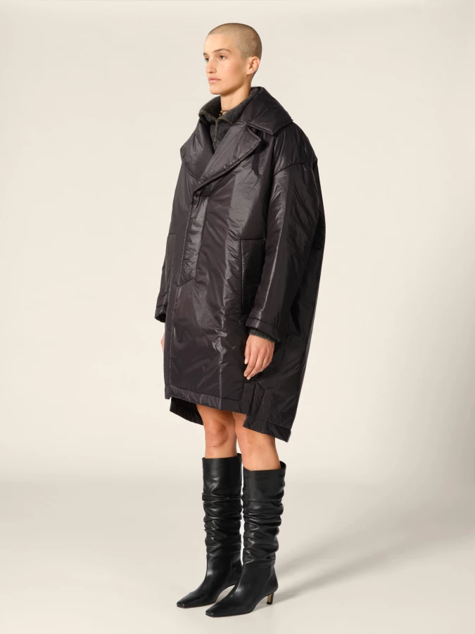 Black 'Ram' padded coat