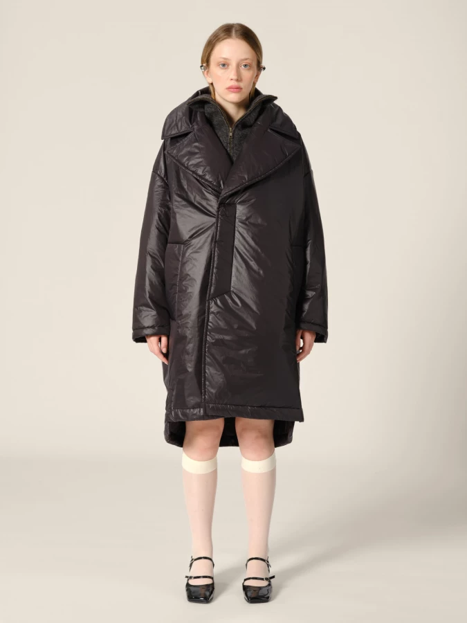 Black 'Ram' padded coat