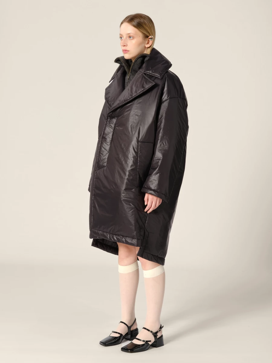 Cappotto nero 'Ram' imbottito