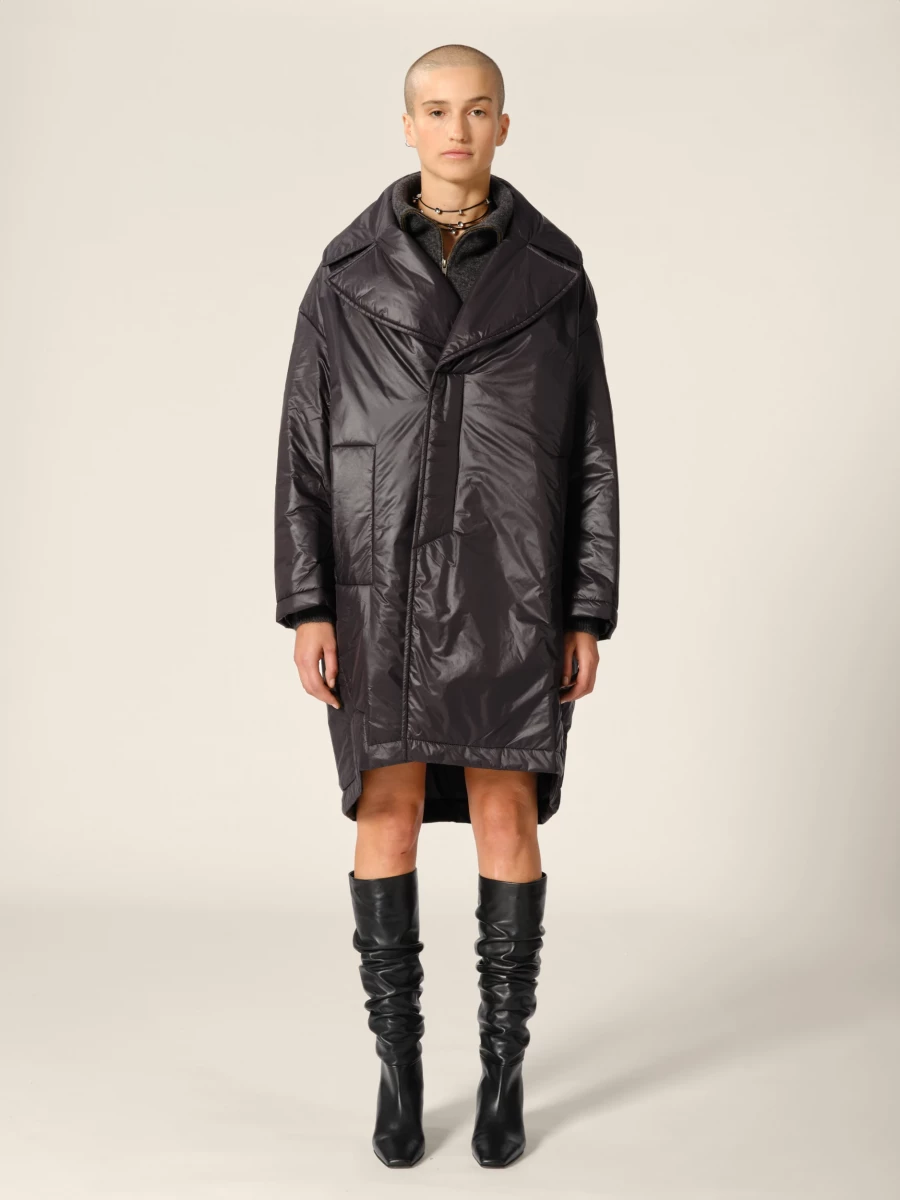 Black 'Ram' padded coat