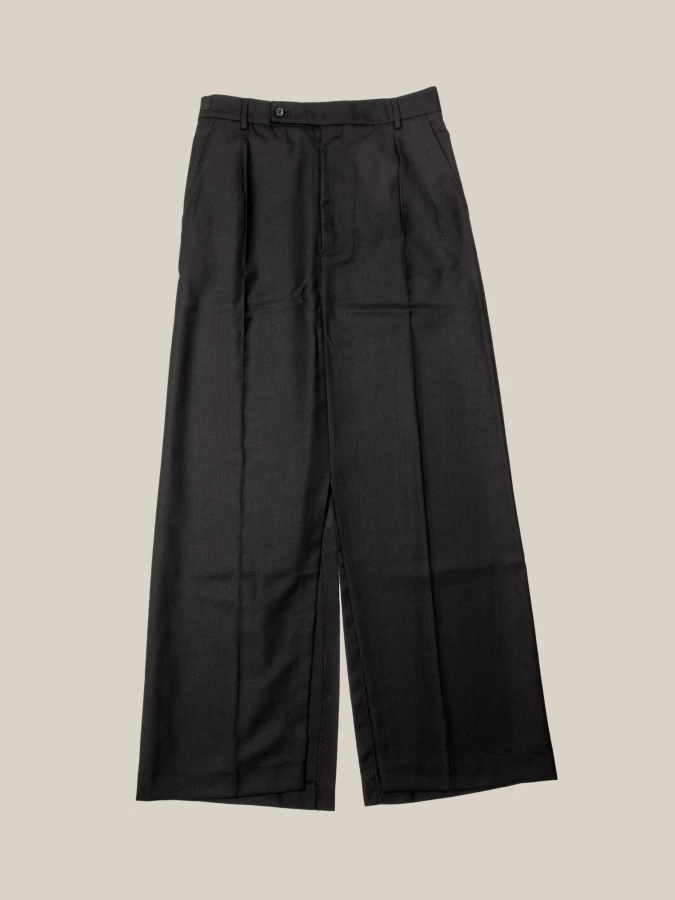 Gonna midi nera 'Osoko' oversize con tasche