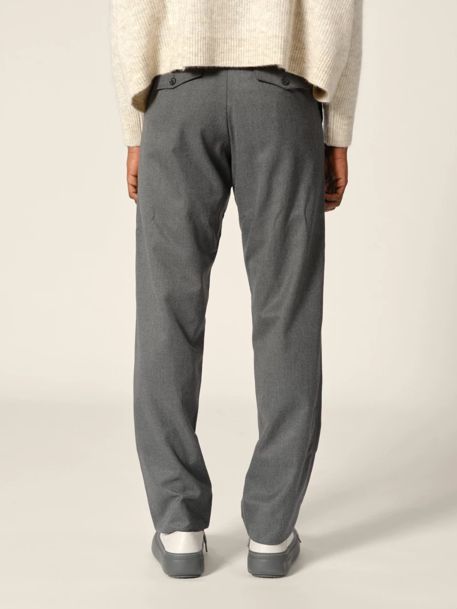 Grey 'Tivon' straight trousers