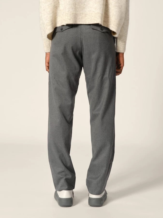 Grey 'Tivon' straight trousers