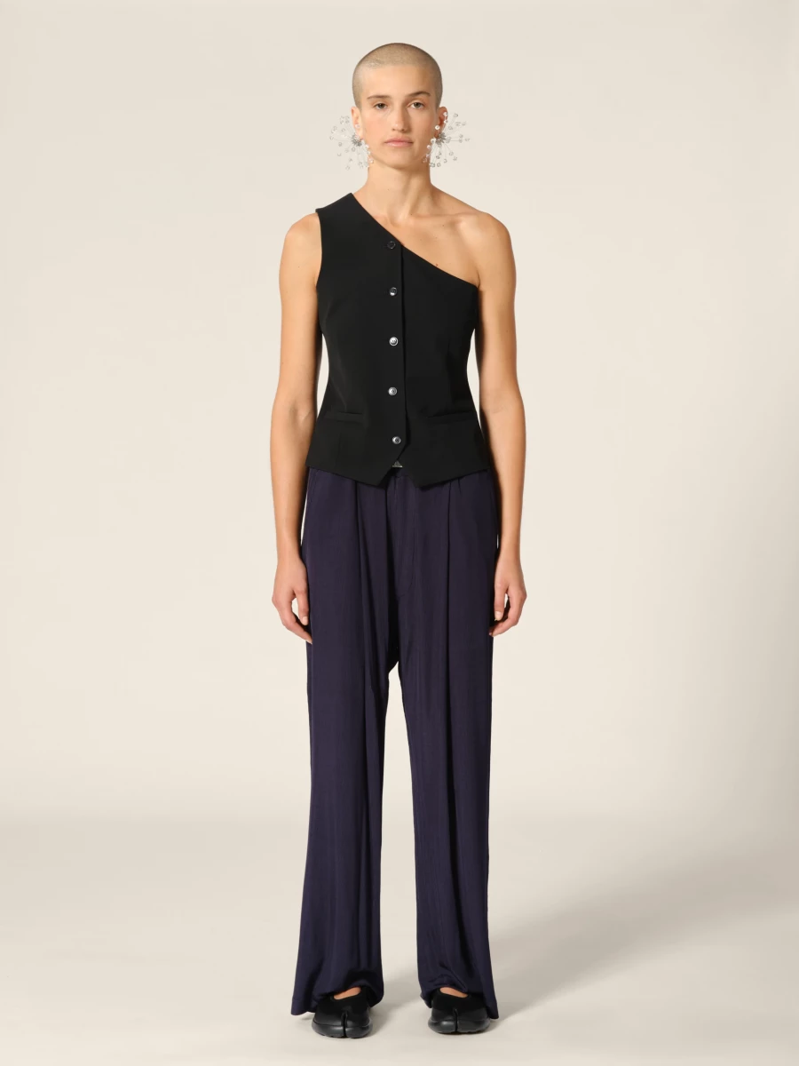 Top Nero 'Scott' Monospalla Elegante